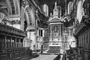 Le chœur et le retable, cathédrale Saint-Paul, 1908-1909 - W.S. Campbell