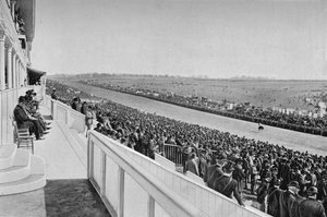 Le Derby : Vue sur le parcours, vers 1903