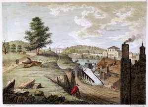 Moulin à laiton de Greenfield près de Holywell, Flintshire, Pays de Galles, 1792 - W. C. Wilson