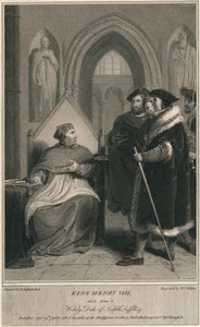 Roi Henri VIII. Acte 3. Scène 2. Wolsey, duc de Norfolk, Suffolk & c, 1796 - W. C. Wilson