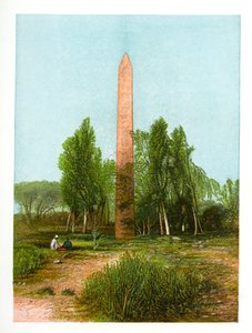 Obélisque à Héliopolis, Égypte, vers 1870 - W. Dickens