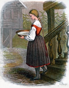 Fille de ferme norvégienne - W. Dickes