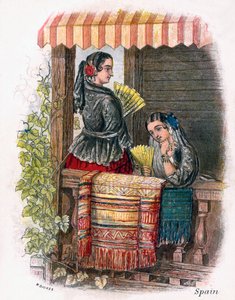 Fille espagnole, 1809 - W. Dickes