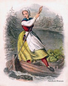 Femme suédoise ramant, 1809