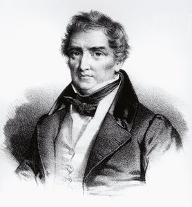 Portrait de François Joseph Victor Broussais (1772-1838) médecin français, gravure