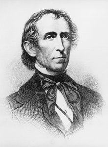 Portrait de John Tyler (1790-1862), avocat et homme politique américain qui a été le 10e président des États-Unis de 1841 à 1845, gravure d