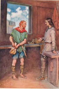 Un marin donne une lettre à Horatio de la part de Hamlet, de 