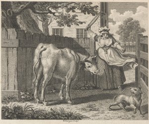 La cuisinière, le tournebroche et le bœuf - W. Grainger