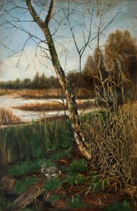 Automne à Olton Mill, XIXe siècle - W. H. Middleton