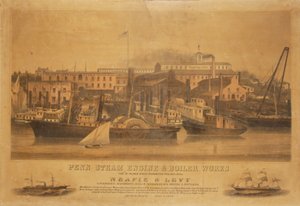 Moteur à vapeur Penn et chantier naval Neafie & Levy - W. H. Rease