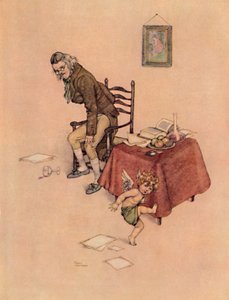Il sauta des genoux du vieil homme et dansa autour de lui sur le sol, vers 1930