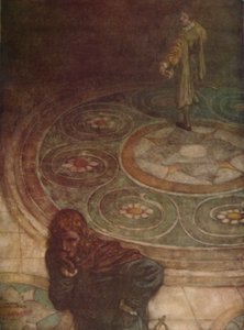 Viola : Encore une lutte difficile ! Quiconque je courtise, je voudrais être sa femme., 1923 - William Heath Robinson