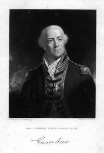 Amiral James Gambier 1756-1833, 1er baron Gambier, 1837 - W. Holl