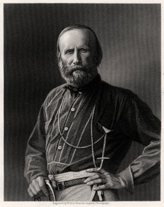 Giuseppe Garibaldi, patriote italien, 19ème siècle - W. Holl
