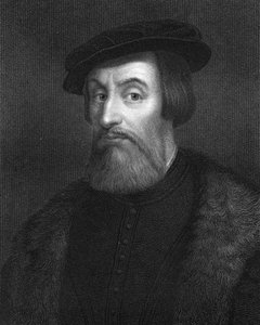 Hernan Cortes, conquistador espagnol du 16ème siècle - W. Holl