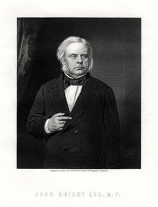 John Bright, homme politique radical et libéral britannique, 19e siècle - W. Holl