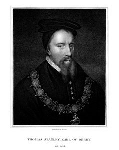 Thomas Stanley, 1er comte de Derby, noble anglais, 1827 - W. Holl