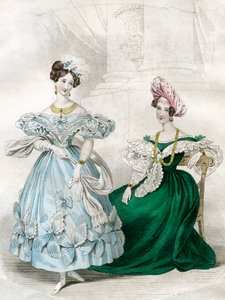 Mode féminine, vers 1830