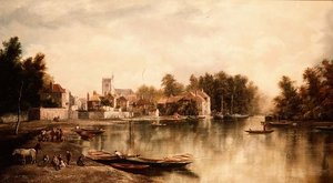 Vue de Twickenham, une paire - W. Howard