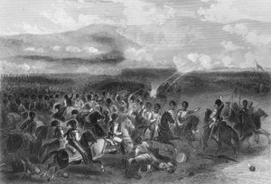 Charge de cavalerie lourde à la bataille de Balaklava pendant la guerre de Crimée, 1854 1857 - W. Hulland
