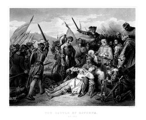 La bataille de Ravenne, 11 avril 1512, 1875 - W. Hulland