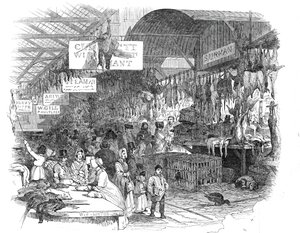 Leadenhall Market, la veille de Noël, 1845
