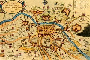 Le siège de Colchester par les forces du Parlement, 1648 - W Keymer