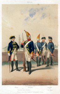 Uniformes militaires allemands, 1740-1786 XIXe siècle