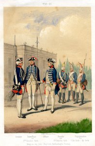 Uniformes militaires allemands, 1740-1786, XIXe siècle