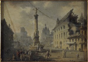 Place du Châtelet, en 1809 - W. Lebelle