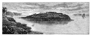 Île Bare, Botany Bay, Nouvelle-Galles du Sud, Australie, 1886