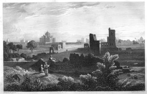 La tombe de Humayun, Delhi, Inde, vers 1860