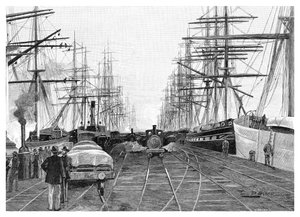 Port de Melbourne, Victoria, Australie - W. Mollier