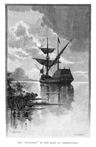 Le Duyfken dans le golfe de Carpentarie, Australie, 1606 1886 - W. Mollier