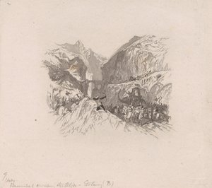 Hannibal passant les Alpes (vignette)