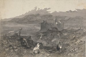 Château de Harlech, nord du Pays de Galles - W. R. Smith