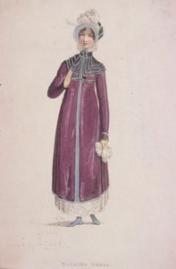 Une femme en robe de marche, vers 1810 - W Read