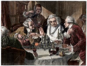 Première rencontre du Dr Johnson avec John Wilkes, 1866 - W Thomas