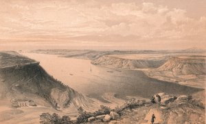 Le côté nord du port de Sébastopol, depuis le sommet du port, 1856 - W Trask