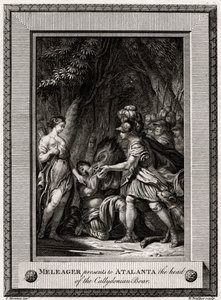 Méléagre présente à Atalante la tête du sanglier de Calydon, 1774 - W. Walker