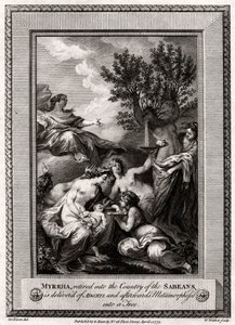 Myrrha, retirée dans le pays des Sabéens, accouche d
