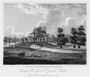 Pont chinois, parc St James, Westminster, Londres - W. Wallis