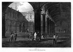 La Bourse royale, Londres, 1816 - W. Wallis
