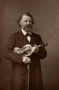Joseph Joachim (1831-1907) violoniste hongrois, compositeur et directeur du Conservatoire de Berlin (woodburytype) - W. and D. (after) Downey