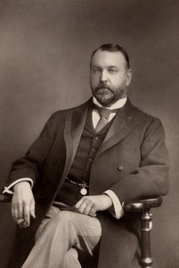 Sydney Grundy (1848-1914) dramaturge et avocat anglais. Auteur de nombreuses pièces, principalement des comédies et des farces - W. and D. (after) Downey