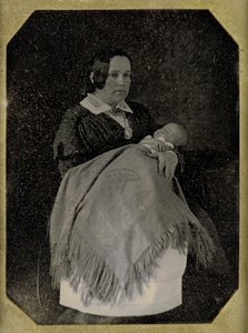 Mme Thomas Ustick Walter et son enfant décédé, vers 1846