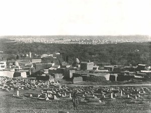 Panorama de la ville depuis Sulhieh, Damas, Syrie ottomane, 1895 - W and S Ltd