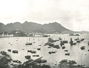 East Point montrant Victoria Hills, Hong Kong, 1895 - W and S Ltd