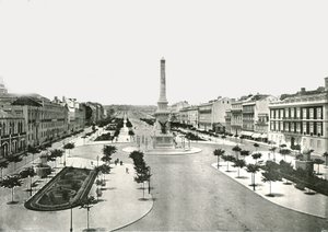 Place des Restauradores, Lisbonne, Portugal, 1895 - W and S Ltd