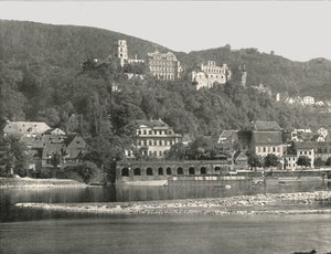 Le château, Heidelberg, Allemagne, 1895 - W and S Ltd